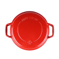 Amazon Hot sale 3.3QT/4.2QT Enameled Cast Iron Double Dutch Oven